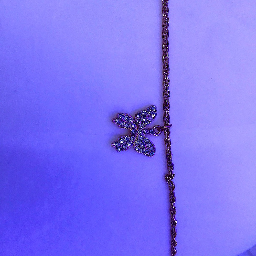 A butterfly necklace